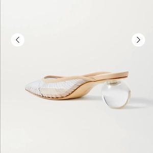 Alia Perspex and leather mules - CULT GAIA